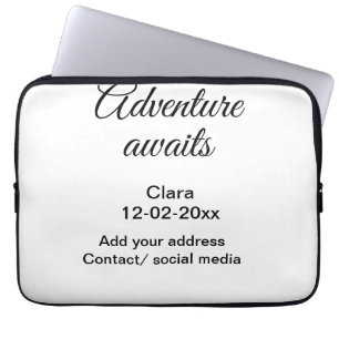 Capa Para Notebook A aventura começa adicionar nome data ano local