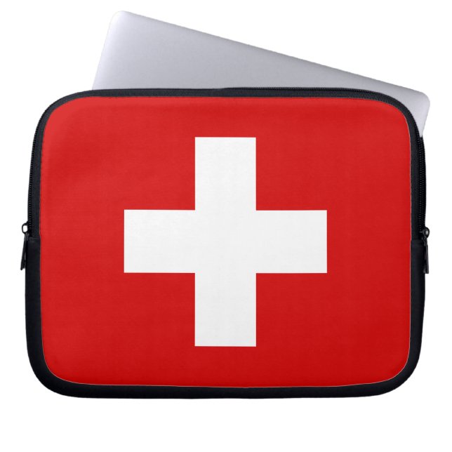 Capa Para Notebook A bandeira da suiça (Frente)