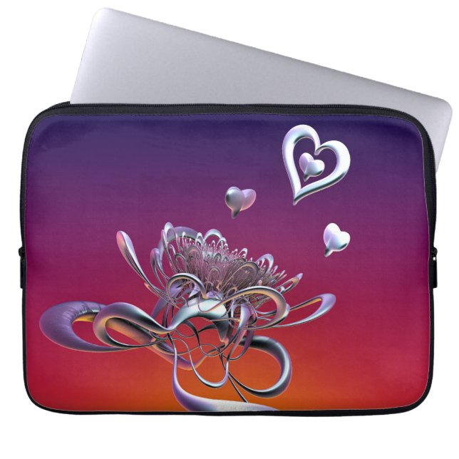 Capa Para Notebook A Beleza da Bolsa de laptop dos Corações (Frente)