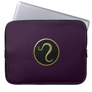 Capa Para Notebook A bolsa de laptop astrológica do símbolo de Leo