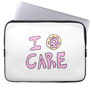 Capa Para Notebook A bolsa de laptop bonito engraçada da rosquinha