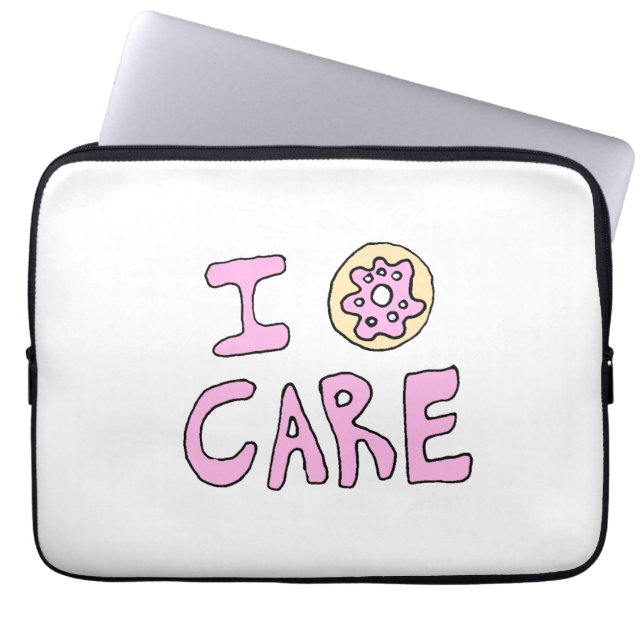 Capa Para Notebook A bolsa de laptop bonito engraçada da rosquinha (Frente)