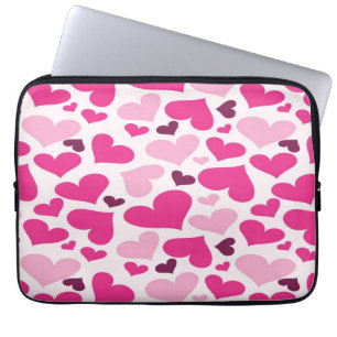 Capa Para Notebook A bolsa de laptop cor-de-rosa do teste padrão dos