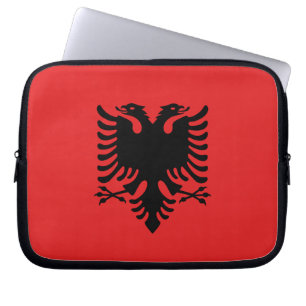Capa Para Notebook A bolsa de laptop da bandeira de Albânia