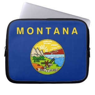 Capa Para Notebook A bolsa de laptop da bandeira do estado de Montana