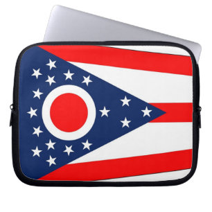 Capa Para Notebook A bolsa de laptop da bandeira do estado de Ohio