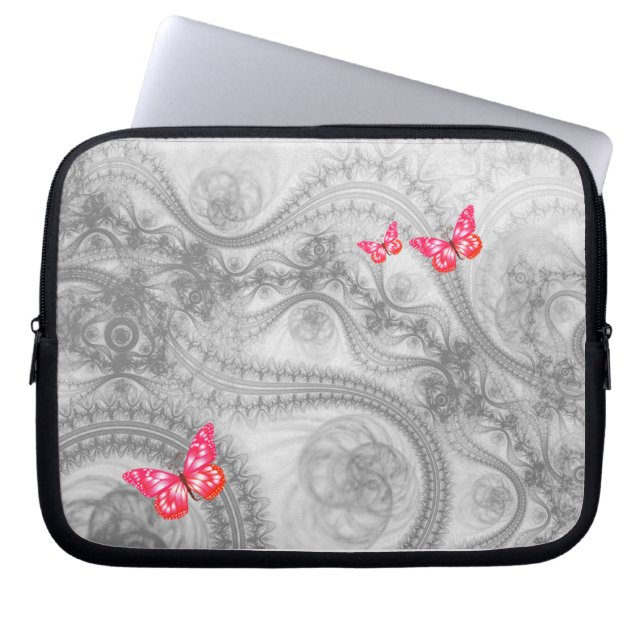 Capa Para Notebook a bolsa de laptop da borboleta (Frente)