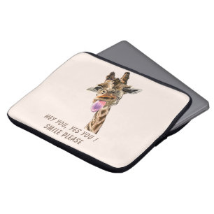 Capa Para Notebook A Bolsa de laptop da Girafa para Fora da Jogada é