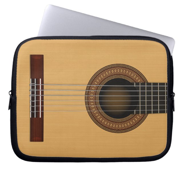 Capa Para Notebook A bolsa de laptop da guitarra acústica (Frente)