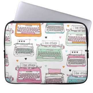 Capa Para Notebook A bolsa de laptop da ilustração da máquina de