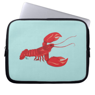 Capa Para Notebook A bolsa de laptop da lagosta