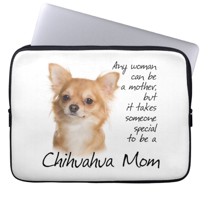 Capa Para Notebook A bolsa de laptop da mamã da chihuahua (Frente)