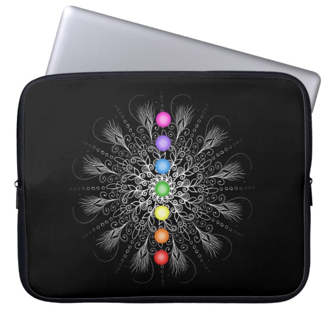 Capa Para Notebook A bolsa de laptop da mandala de Chakra (Frente)