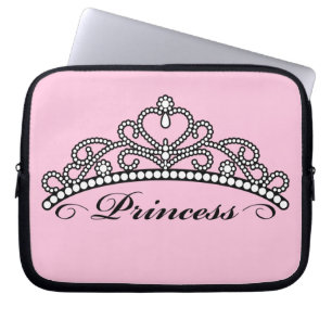Capa Para Notebook A bolsa de laptop da princesa Tiara (fundo