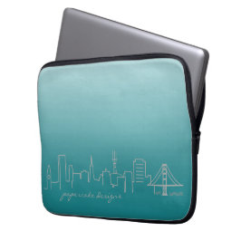 Capa Para Notebook A bolsa de laptop da skyline de San Francisco 13