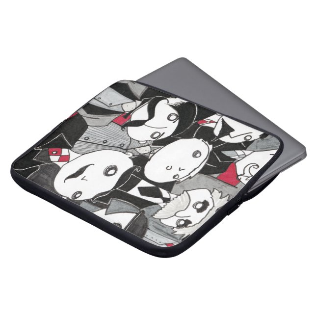 Capa Para Notebook A bolsa de laptop das rachaduras (Frente Topo)