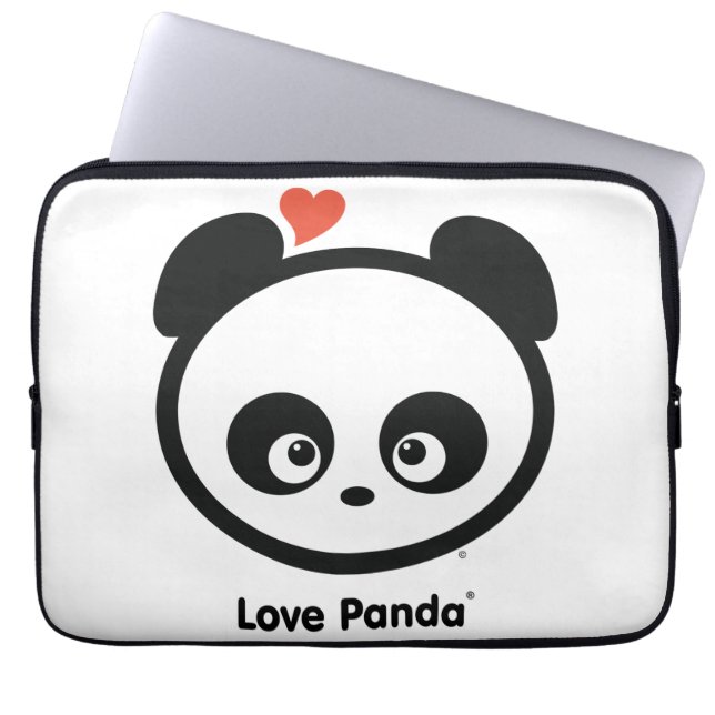 Capa Para Notebook A bolsa de laptop de Panda® do amor (Frente)