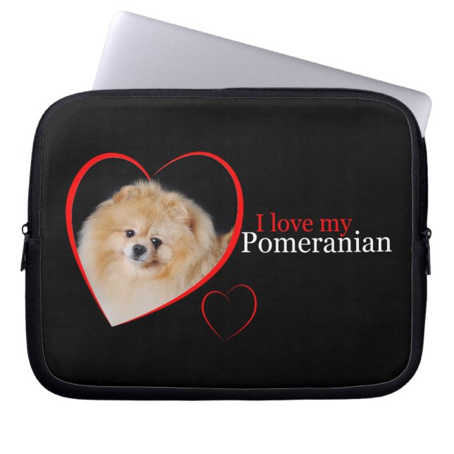 Capa Para Notebook A bolsa de laptop de Pomeranian (Frente)
