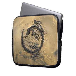 Capa Para Notebook A bolsa de laptop, dinossauro fóssil