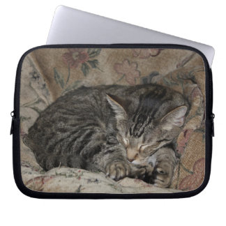 Capa Para Notebook A bolsa de laptop do gatinho do sono