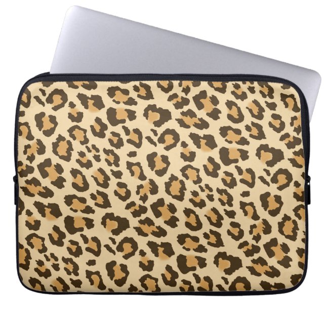 Capa Para Notebook A bolsa de laptop do impressão do leopardo (Frente)