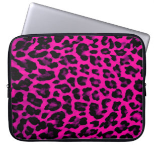 Capa Para Notebook A bolsa de laptop do impressão do leopardo do ros