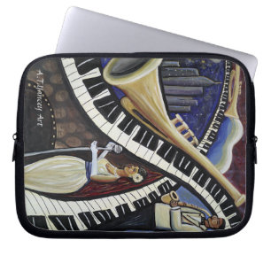 Capa Para Notebook A bolsa de laptop do jazz do luar