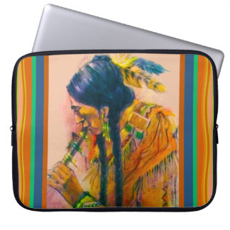 Capa Para Notebook A bolsa de laptop do jogador de flauta