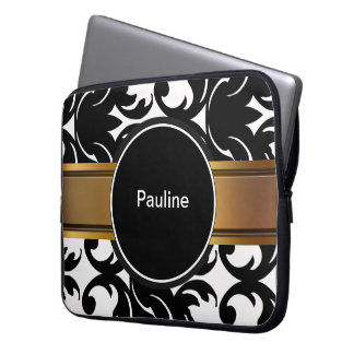 Capa Para Notebook A bolsa de laptop do monograma