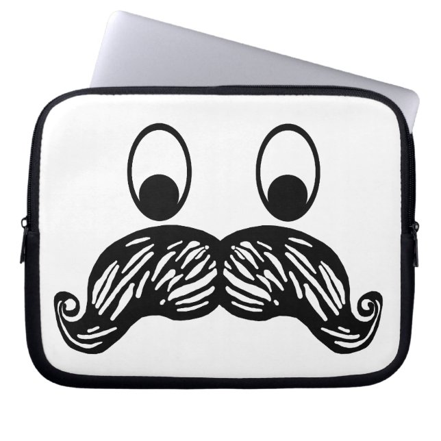 Capa Para Notebook A bolsa de laptop do Moustache (Frente)