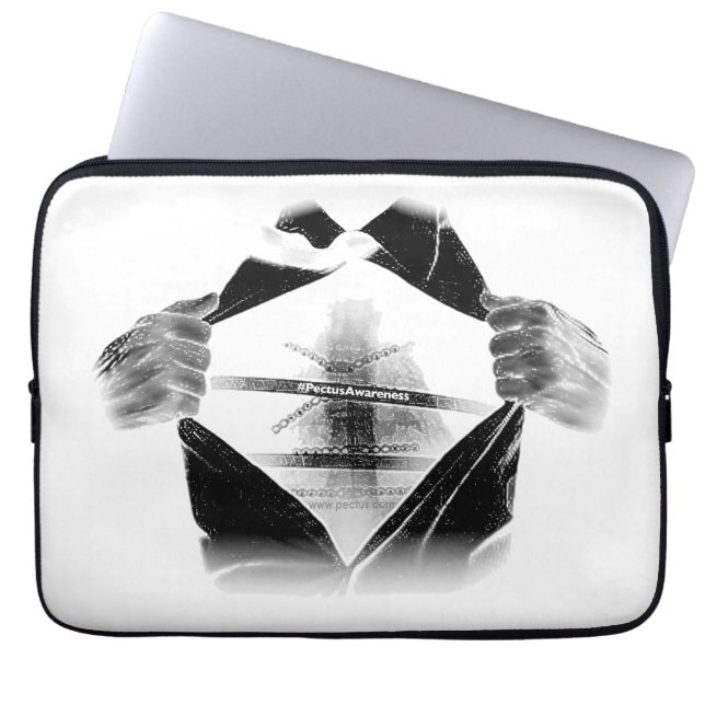 Capa Para Notebook A bolsa de laptop do neopreno de PectusAwareness (Frente)