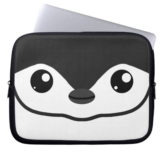 Capa Para Notebook A bolsa de laptop do pinguim de Chinstrap (Frente)