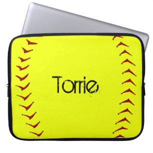 Capa Para Notebook A bolsa de laptop do softball de Fastpitch