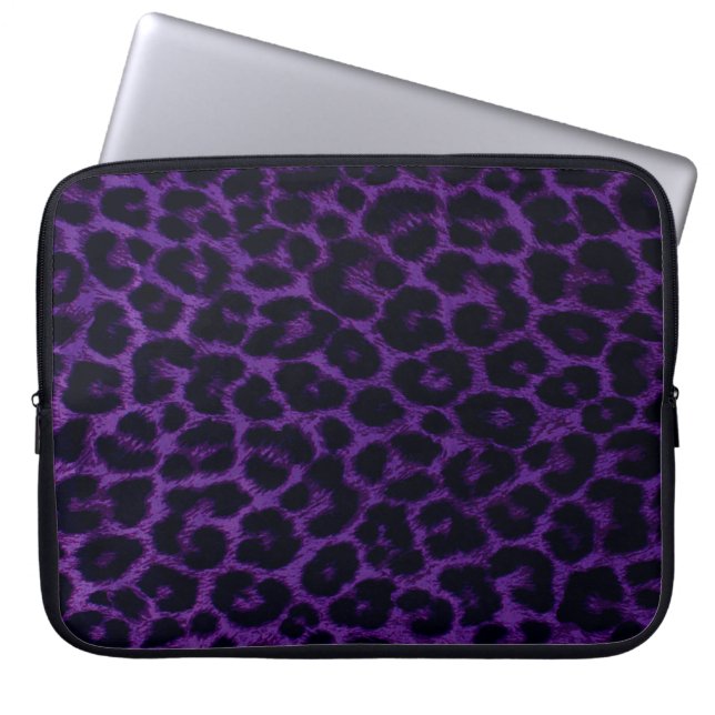 Capa Para Notebook A bolsa de laptop do teste padrão do leopardo (Frente)