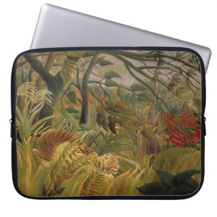 Capa Para Notebook A bolsa de laptop do tigre de Rousseau