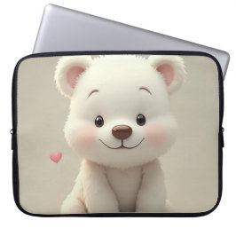 Capa Para Notebook A Bolsa de laptop do Urso Mais Comprido de 15 pole