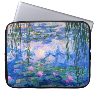 Capa Para Notebook A bolsa de laptop dos lírios de água de Monet