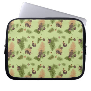 Capa Para Notebook A bolsa de laptop dos ouriços da floresta