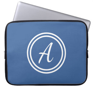 Capa Para Notebook A bolsa de laptop feita sob encomenda azul &