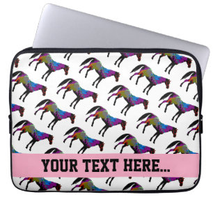 Capa Para Notebook A bolsa de laptop feita sob encomenda do cavalo de