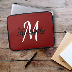 Capa Para Notebook A bolsa de laptop feita sob encomenda vermelha do
