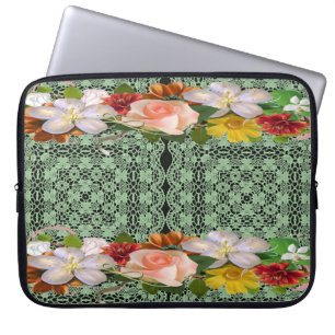 Capa Para Notebook A bolsa de laptop floral