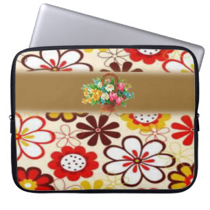 Capa Para Notebook A bolsa de laptop floral