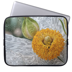 Capa Para Notebook A bolsa de laptop floral original: 15" ou 13" ou
