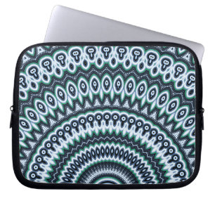 Capa Para Notebook A bolsa de laptop Funky do teste padrão da mandal