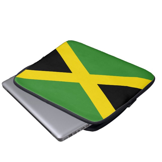 Capa Para Notebook A bolsa de laptop jamaicana da bandeira (Frente Inferior)