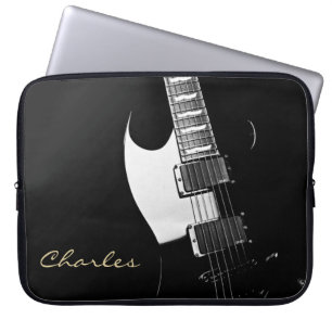 Capa Para Notebook A bolsa de laptop personalizada da guitarra