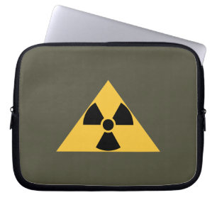 Capa Para Notebook A bolsa de laptop radioativa do emblema