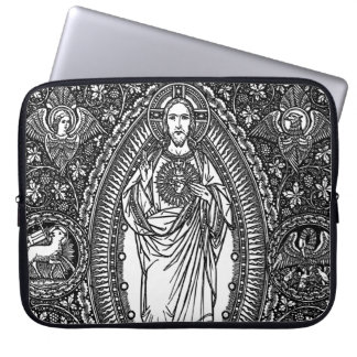 Capa Para Notebook A bolsa de laptop sagrado do coração de Jesus