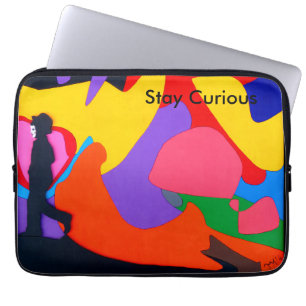 Capa Para Notebook a bolsa de laptop ¨Stay do neopreno de Curious¨